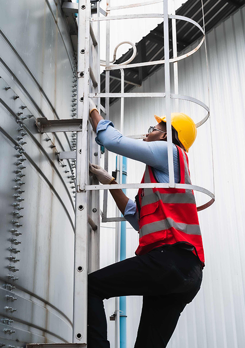 professional business industry technician wearing safety helmet working to maintenance service and checking factory equipment, a work of engineer occupation in manufacturing construction technology